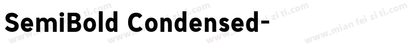 SemiBold Condensed字体转换